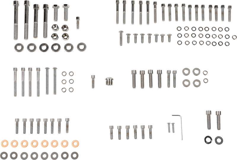 Bolt Kit - Complete Motor - Smooth/Socket-Head - '89-'93 Softail