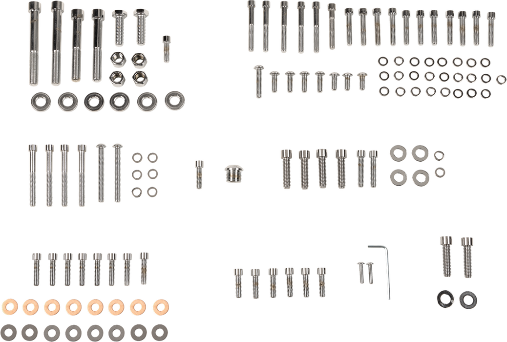 Bolt Kit - Complete Motor - Smooth/Socket-Head - '89-'93 Softail