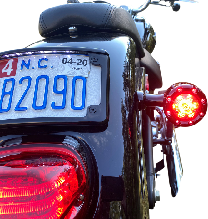 Bullet Turn Signal 1156 - Black - Smoke Lens