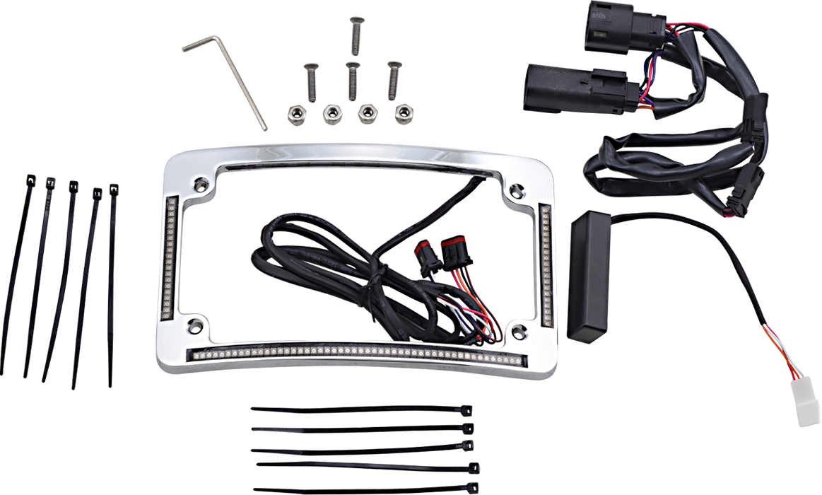 Radius License Plate Frame - Chrome