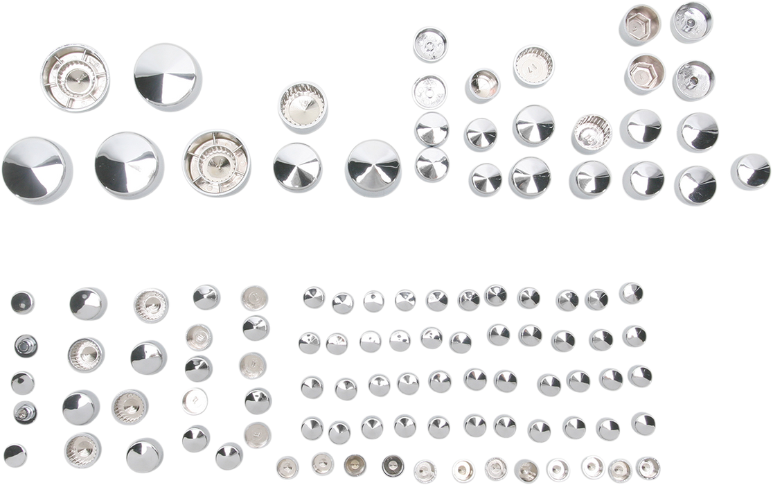 Bolt Cover Kit - Standard/Engine - Black - '06-'17 Dyna