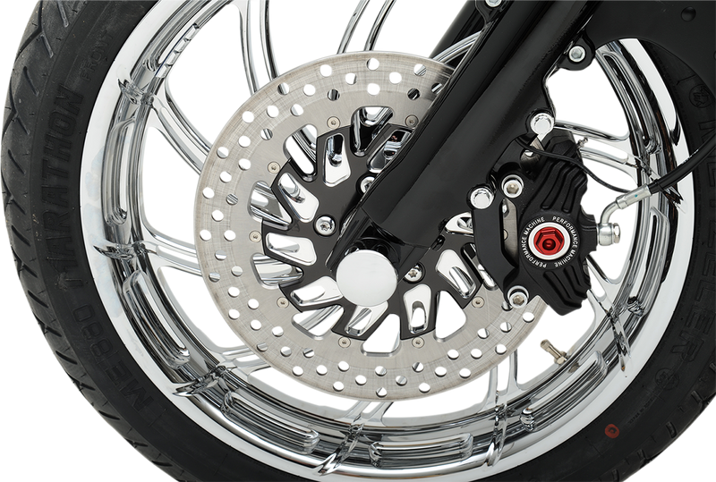 Axle Caps - Chrome - Front - Pair