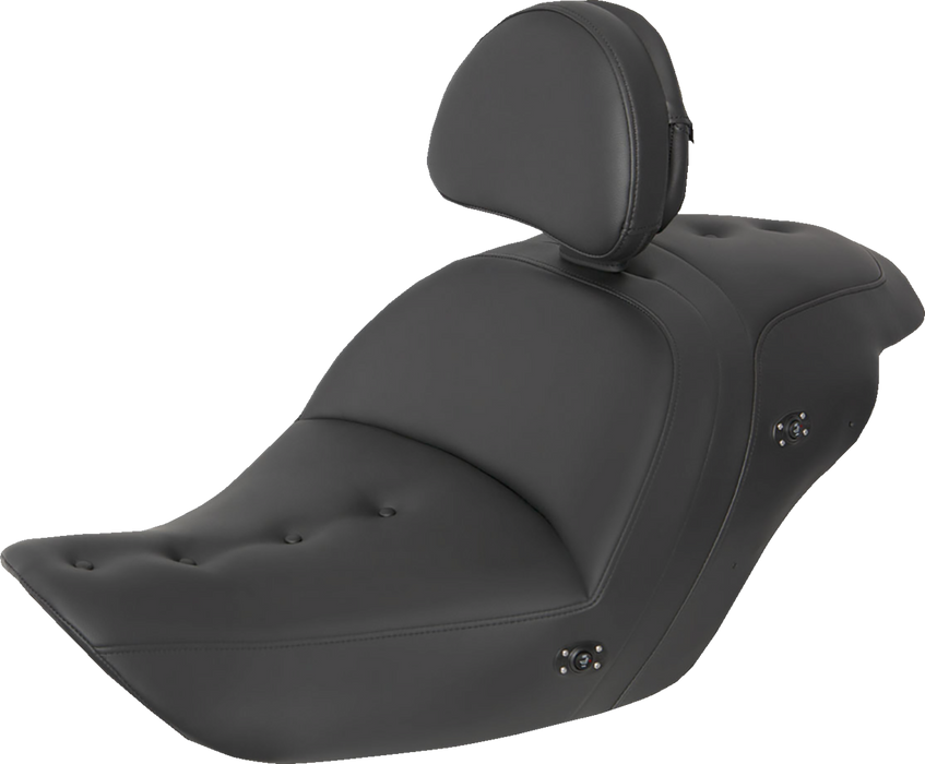 Heated Roadsofa™ Pillow Top Seat - With Backrest - Black