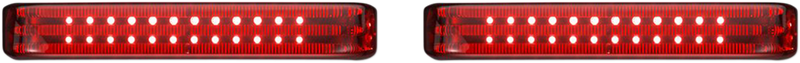 Saddlebag LED Lights - Sequential - Chrome/Red