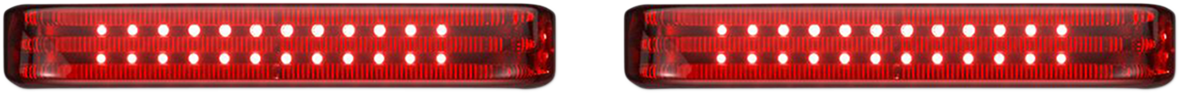 Saddlebag LED Lights - Sequential - Chrome/Red