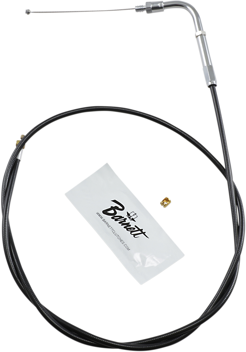 Black Vinyl Throttle Cable - +6" Size - 39-1/2" Length
