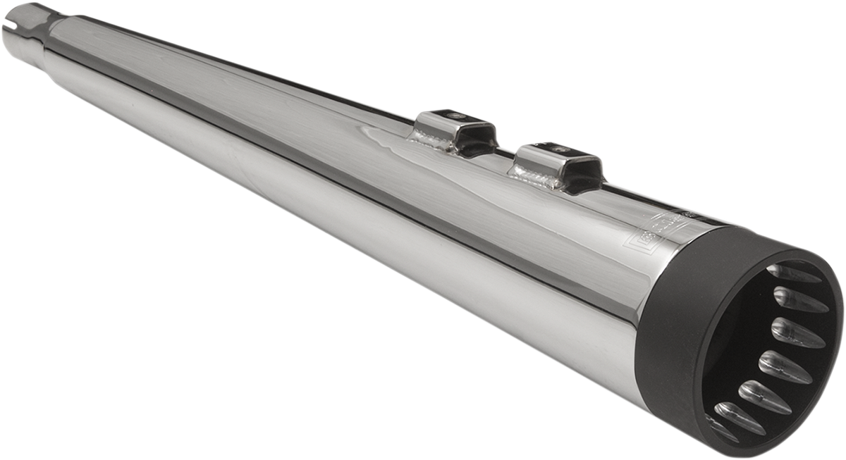 DNT Megaphone Muffler - Chrome/Chrome