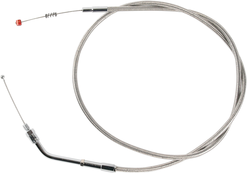 Stainless Steel Idle Cable - +6" - '88-'95 Sportster