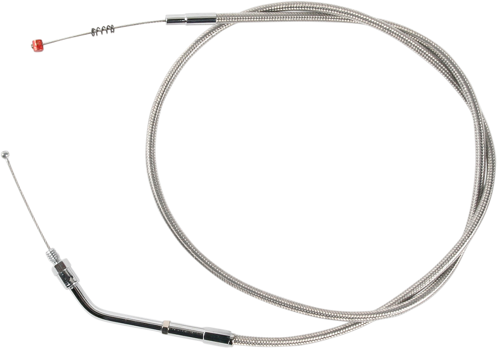 Stainless Steel Idle Cable - +6" - '88-'95 Sportster
