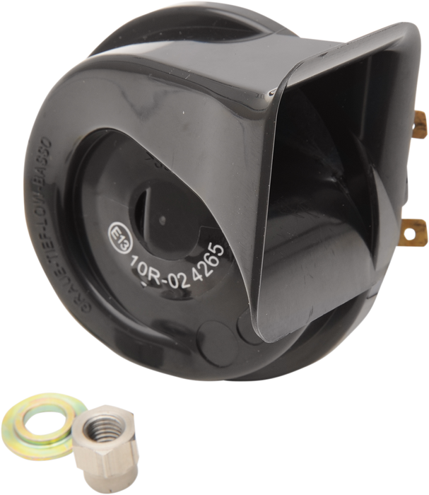 Horn - 12 V - Black - Harley Davidson
