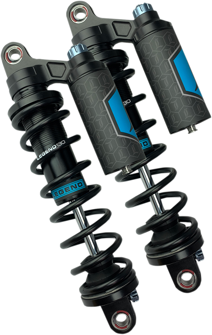 REVO ARC Piggyback Shocks - 13" - Heavy Duty - Black - '04-'22 Sportster
