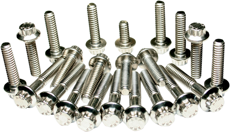 Fastener Kit - Cam Cover/Lifter Block - 12-Point/Dress-Up - Twin Cam