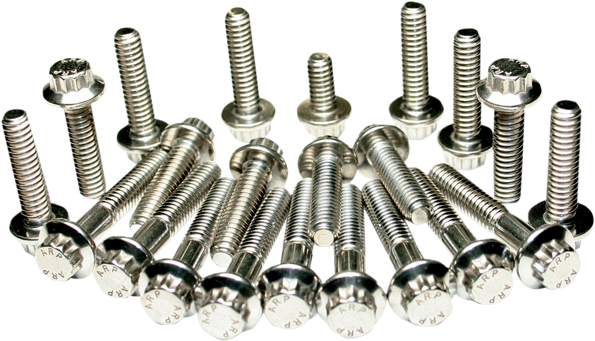 Fastener Kit - Cam Cover/Lifter Block - 12-Point/Dress-Up - Twin Cam