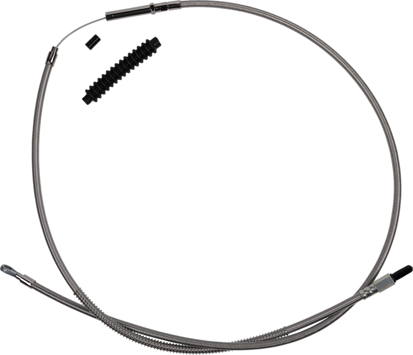High-Efficiency Stainless Steel Clutch Cable for Harley-Davidson - +6" - '18-'23 Softail