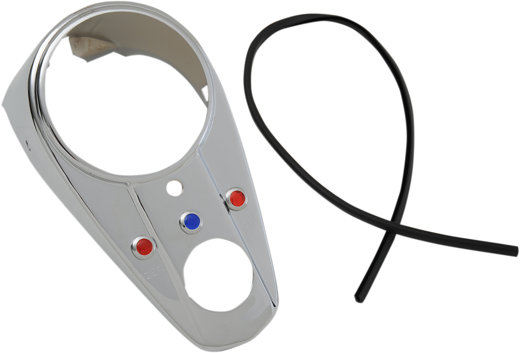 Three-Light Dash Cover - Chrome