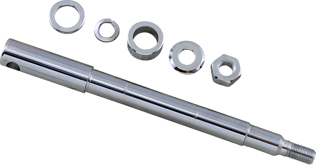 Axle Kit - Front - Chrome - '87-'99 Harley-Davidson