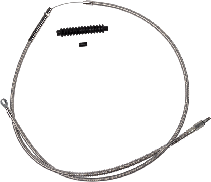 High-Efficiency Stainless Steel Clutch Cable for Harley-Davidson - +6" - '18-'23 Softail