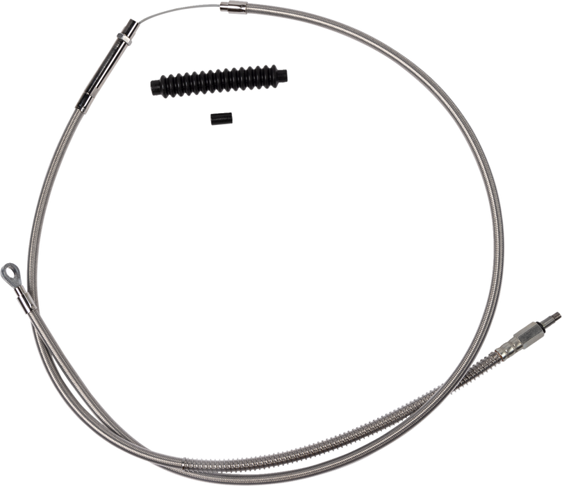 High-Efficiency Stainless Steel Clutch Cable for Harley-Davidson - +6" - '18-'23 Softail