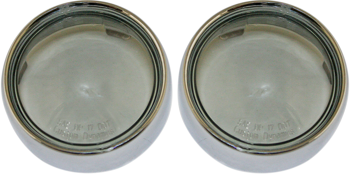 Bullet Signal Lenses - Black/Amber