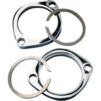 Exhaust Flange kits and retaining rings (Chrome, Stainless, Heavy Duty)