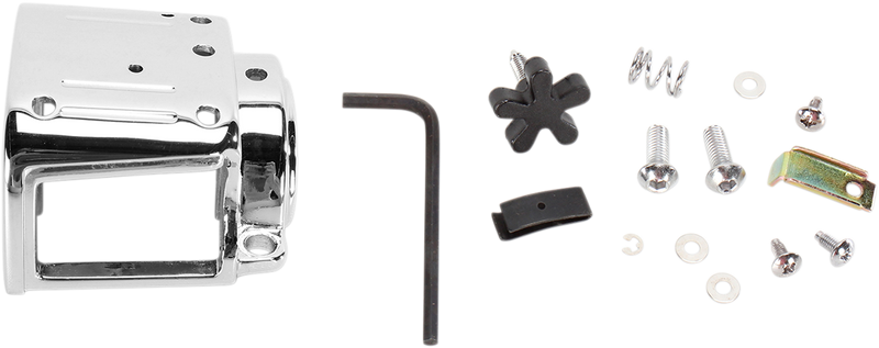Handlebar Switch Housing Kit - Left - Lower - Chrome