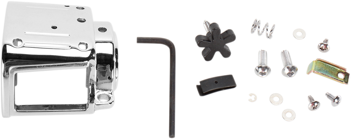 Handlebar Switch Housing Kit - Left - Lower - Chrome
