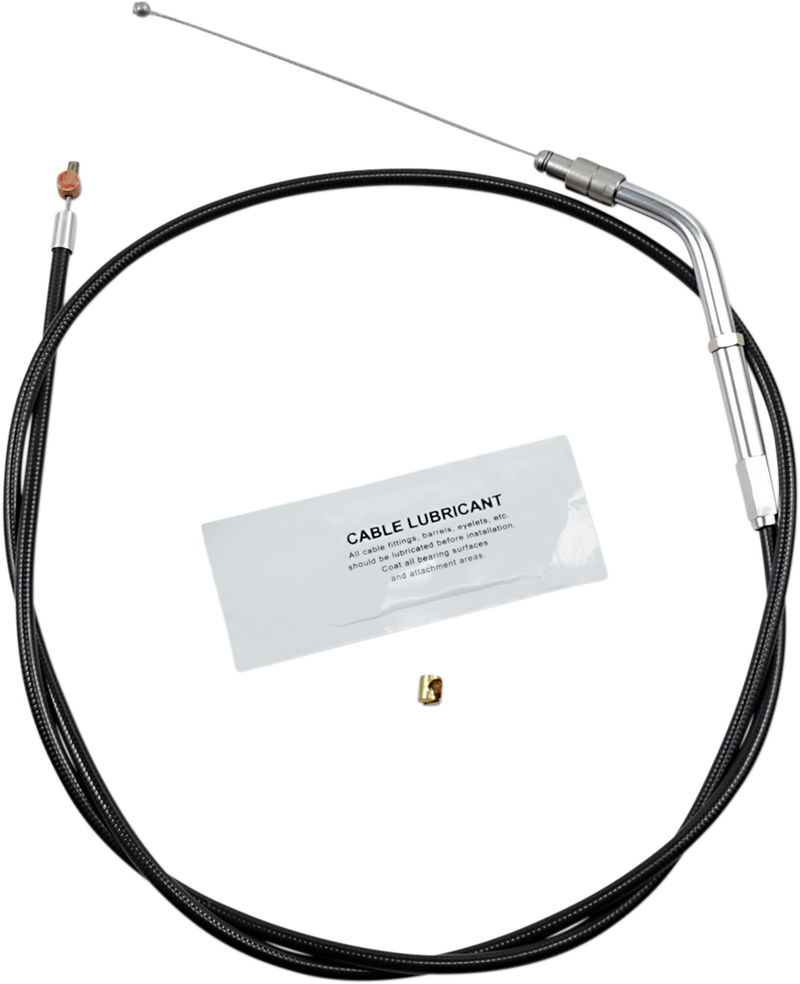 Black Vinyl Throttle Cable - 38-1/2" Length