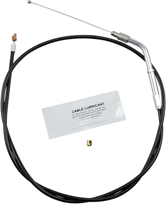 Black Vinyl Throttle Cable - 38-1/2" Length