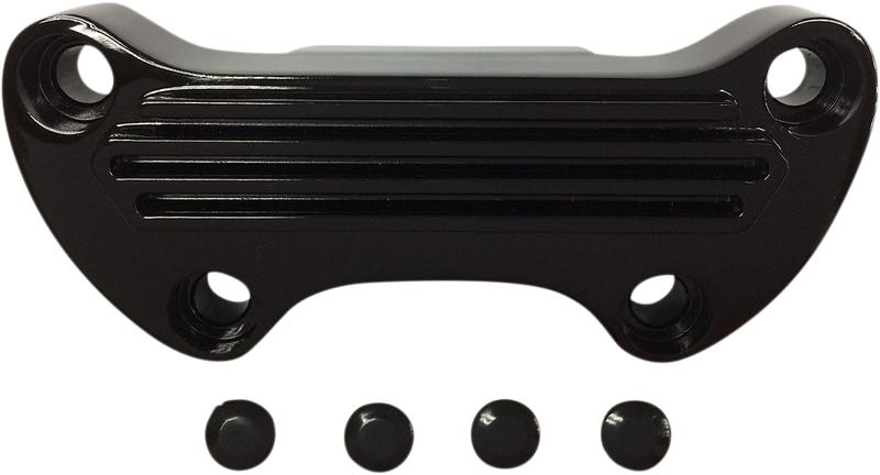 Handlebar Clamp - Finned - Black