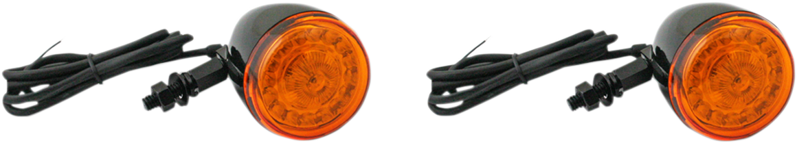 ProBEAM® Turn Signals - Gloss Black/Amber - Universal