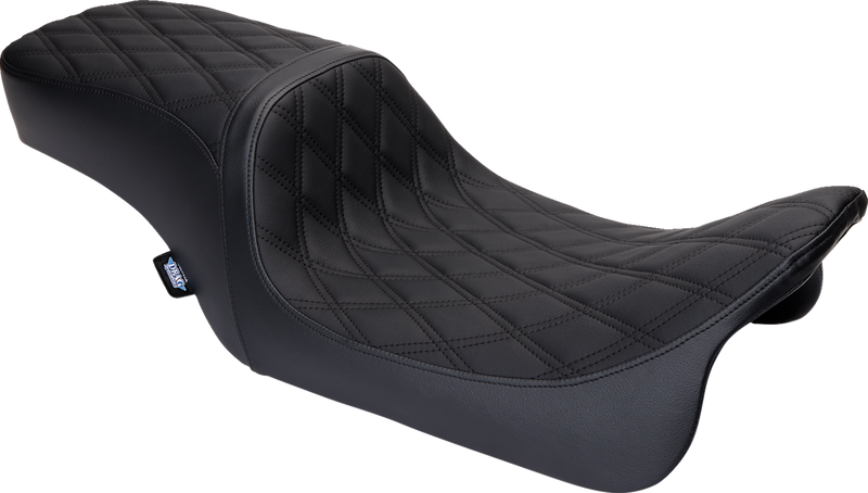 Predator 2-Up Seat - Vinyl - Double Diamond Black Stitch - w/o Backrest - FL '08-'23