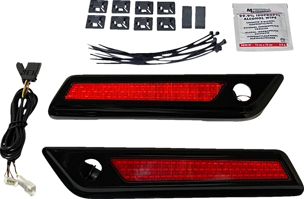 Latch Light - Saddlebag - Red - Black