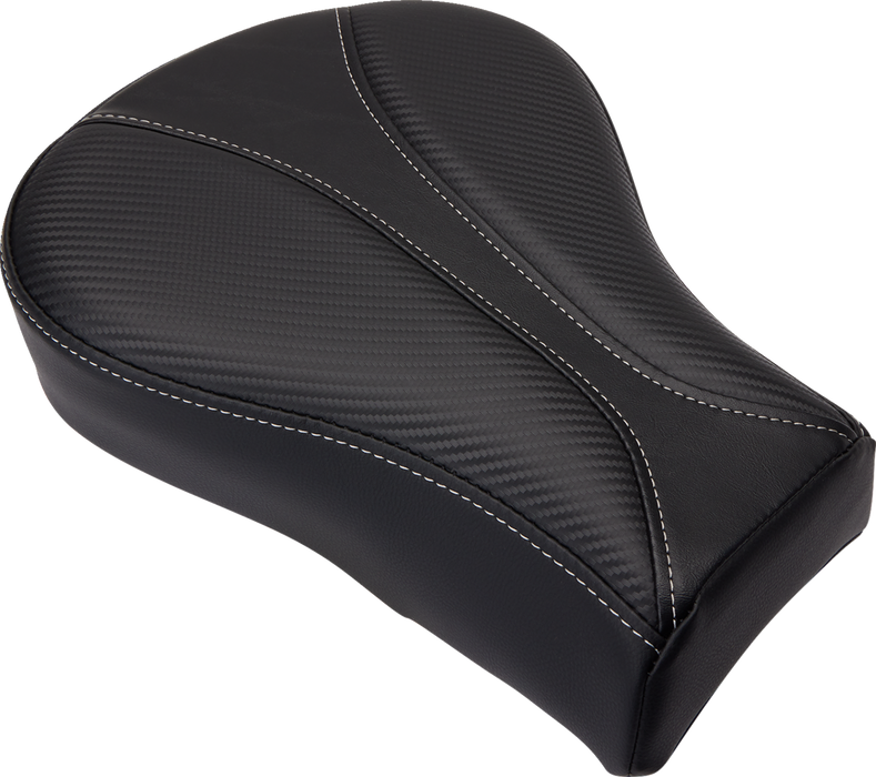 Dominator Pillion Pad - Standard Reach - Black w/ Gray Stitching - FL/FX '06-'17