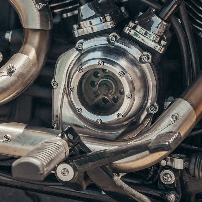 Raw Assault Cam Cover for M8 model Harley-Davidsons