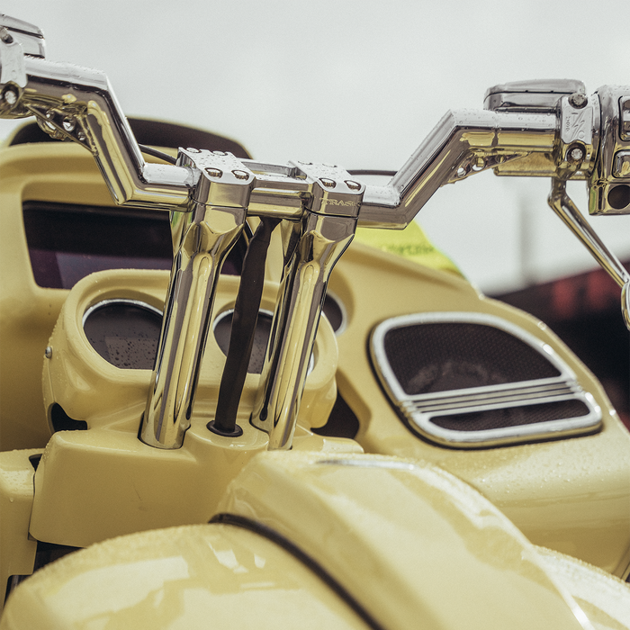Trask Handlebars and Risers - Custom Harley-Davidson Bagger