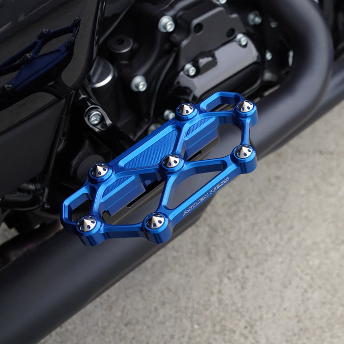 Diamond Passenger Floorboards, Blue