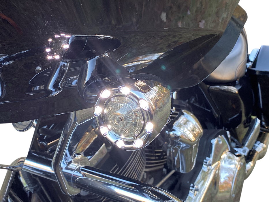 Bullet Turn Signal 1157 - Chrome - Smoke Lens