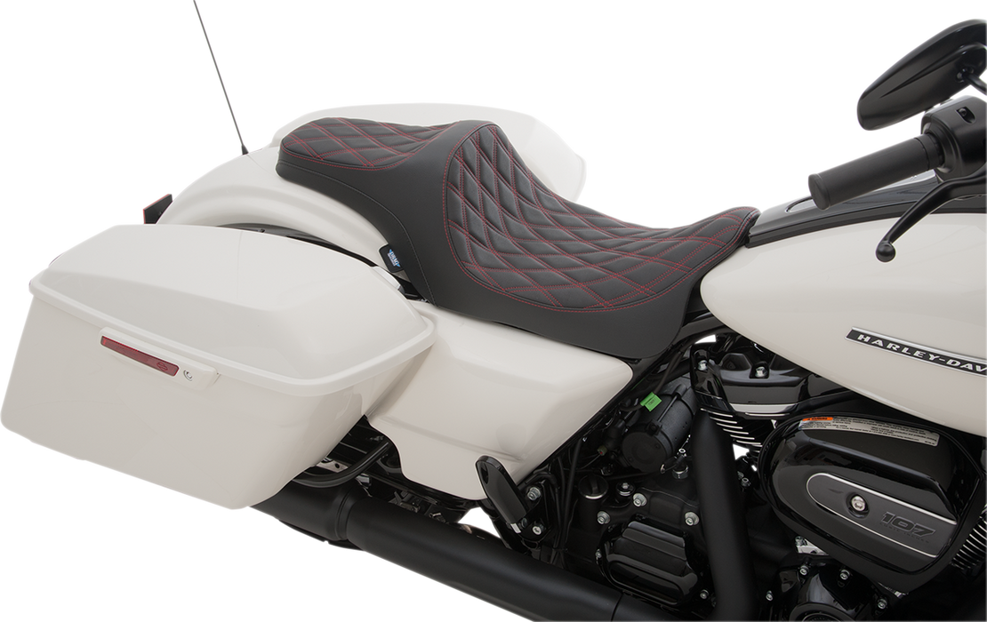 Predator III Seat - Double Diamond - Red Stitched - FL '08-'23