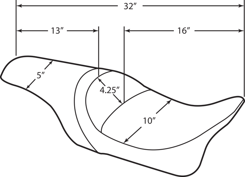 Predator Seat - Smooth - FLHR/FLHX '97-'07
