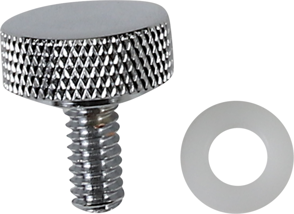 Seat Knob - Slotted - Chrome - 1/4"-28