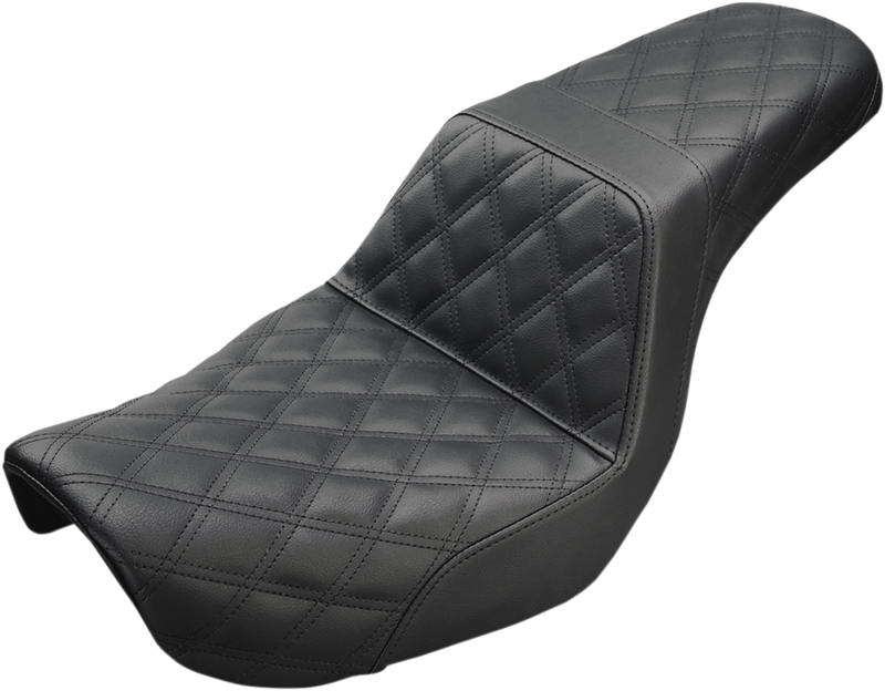 Step-Up Seat - Full Lattice Stitch - Black - Dyna