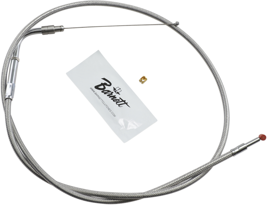 Stainless Steel Throttle Cable - +6" - '01-'15 Softail