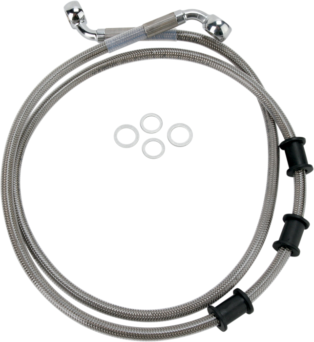 Brake Line - Front - +2" - Stainless Steel