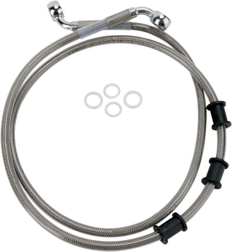 Brake Line - Front - +10" - Stainless Steel
