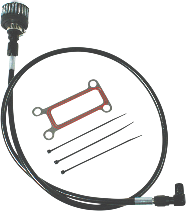 Oil Tank Breather Kit - Black - 99'-01' Touring