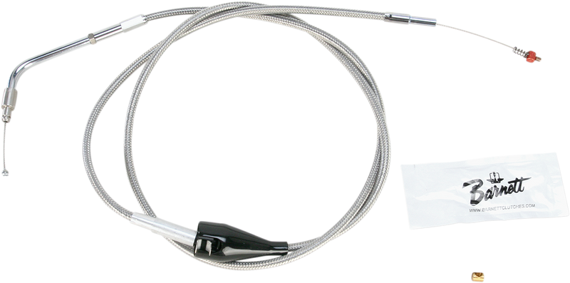 Stainless Steel Idle Cable - Cruise - +8" - '02-'07 Touring