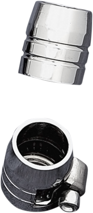 Grooved Hose Ends with Clamp - Chrome - 3/8"