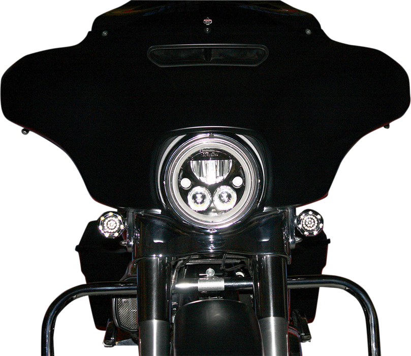 LED Headlight - 7" - Black