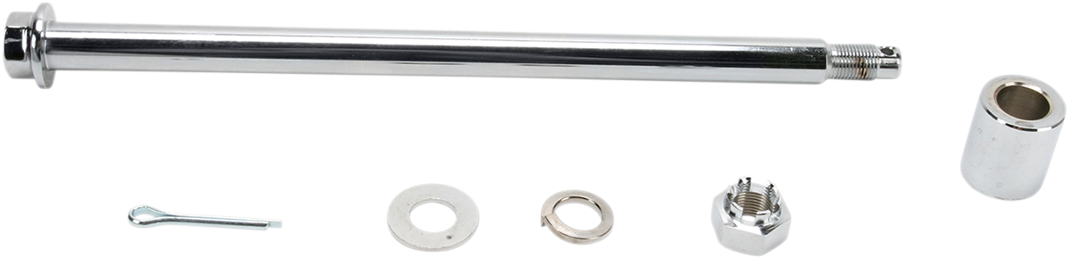 Axle Kit - Rear - Chrome - '91-'99 Dyna