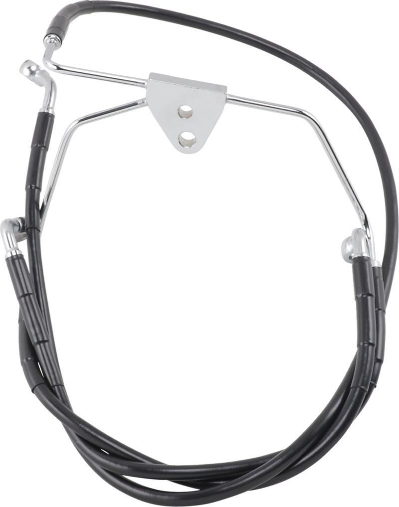 Brake Line - Front - Black - +10" - FLH '96-'07